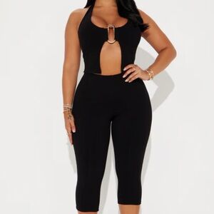 Elegant Black Women's two piece set